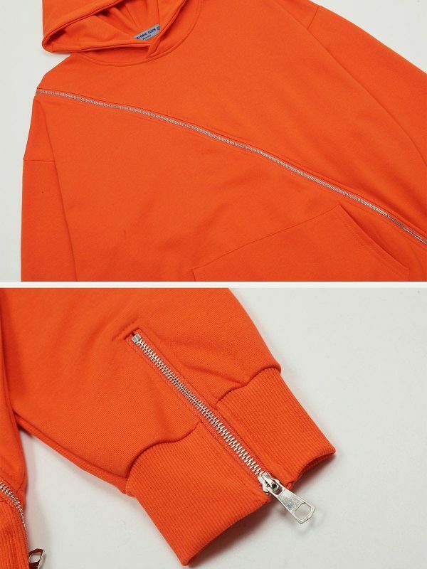 retro zip up hoodie [edgy] streetwear essential 8252